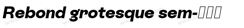 Rebond grotesque sem字体转换 Rebond grotesque sem字体转换